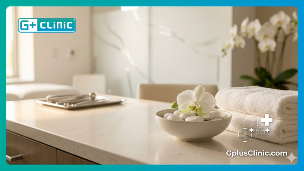 Luxurious clinic room showcasing perfect and safe results.