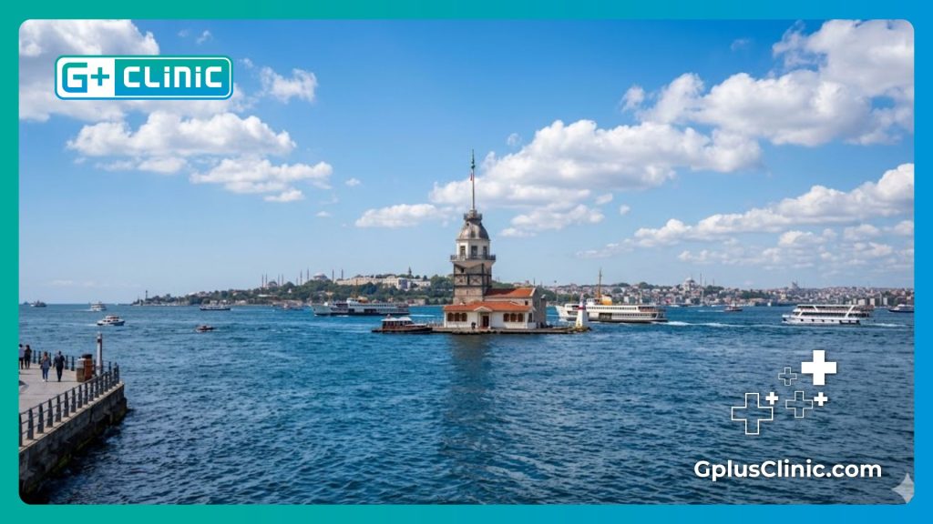 Hermosa vista de Estambul esperando a pacientes internacionales