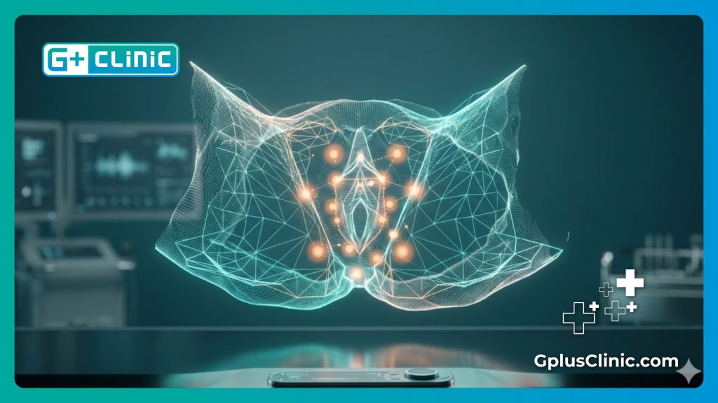 Escaneo de malla digital de alta tecnología que muestra la precisión del procedimiento.