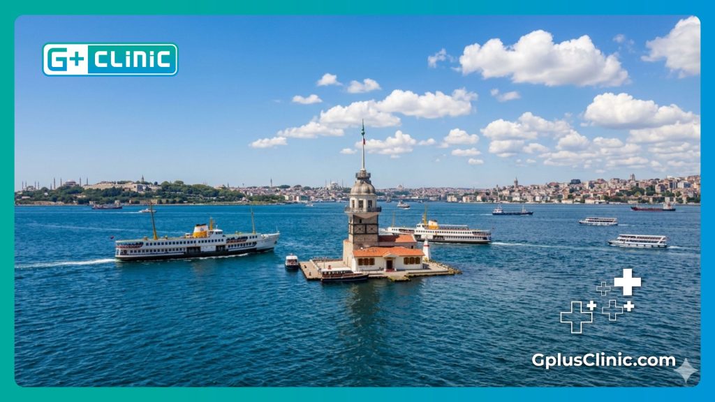 Impresionante vista panorámica de la arquitectura histórica de Estambul en un día soleado