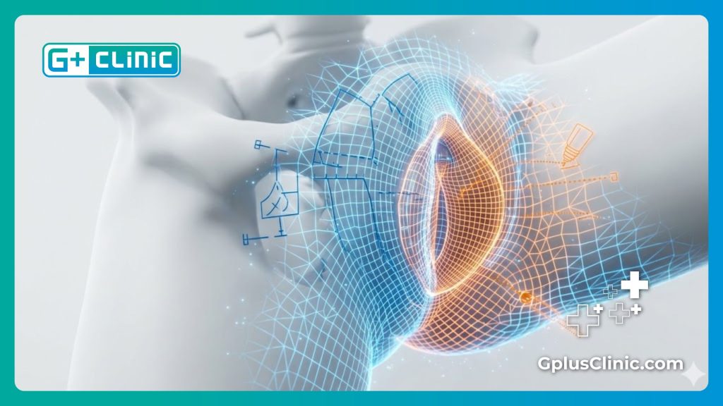 High-tech digital mesh scanning of the specific anatomical area