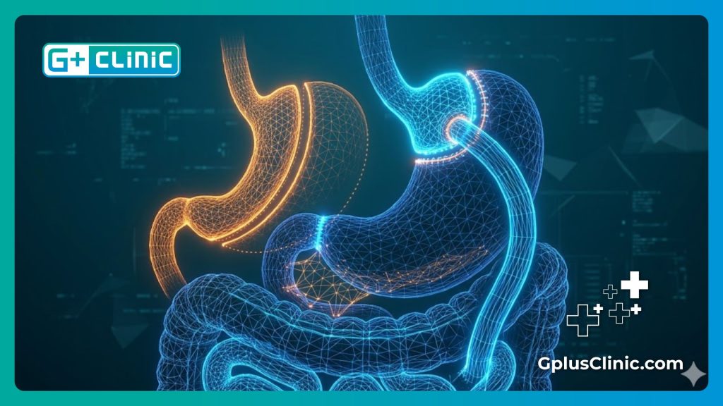 Высокотехнологичная цифровая визуализация анатомии желудка для планирования бариатрии.