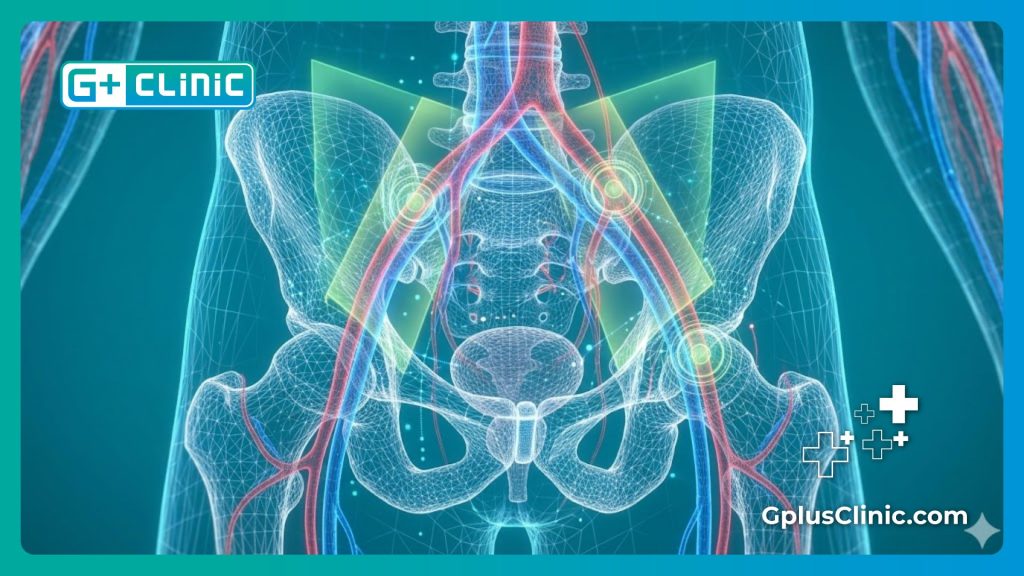 Modèle numérique de l'anatomie pelvienne masculine