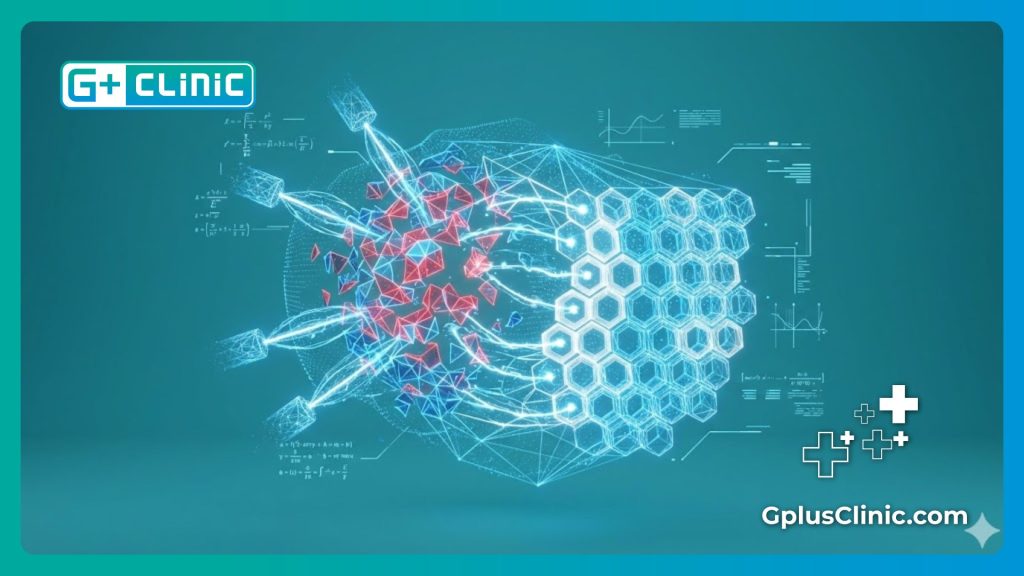 High-tech digital scan visualizing the targeted treatment area for tissue restoration.