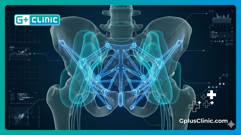 تصميم ثلاثي الأبعاد يوضح الدقة والأمان في جراحة المسالك البولية.