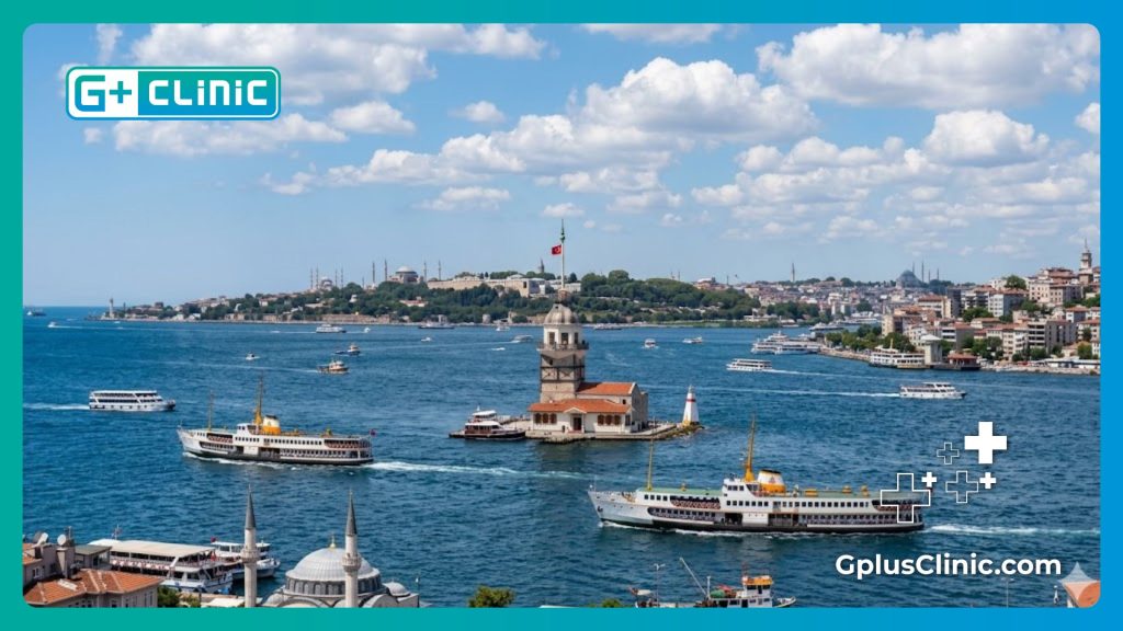 Beautiful view of the Bosphorus in Istanbul for medical tourists