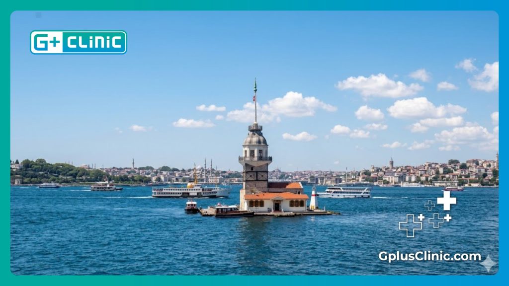 Médico amable dando la bienvenida a un paciente a Estambul