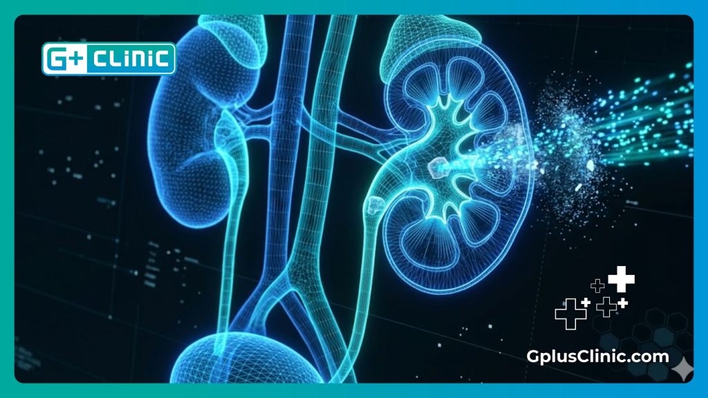 Escaneo digital holográfico de alta tecnología que visualiza la anatomía urinaria