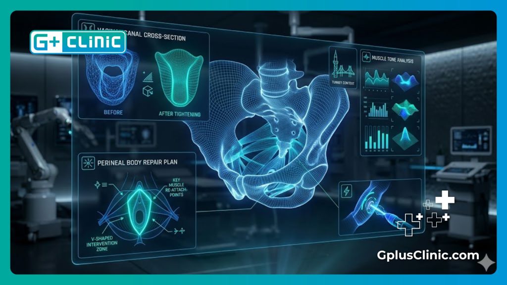 Visualisation numérique high-tech de l'anatomie pelvienne