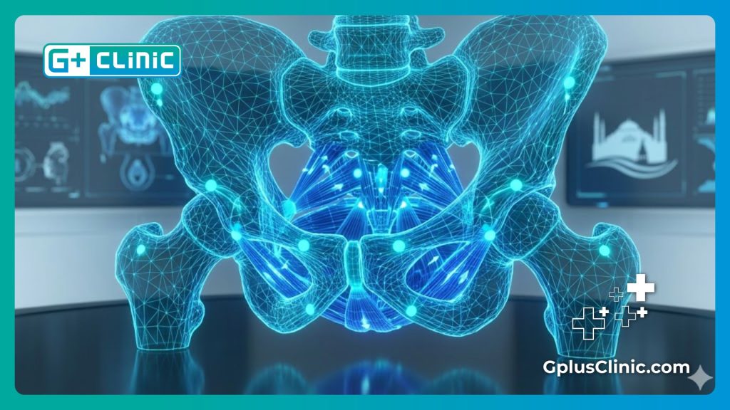 Escaneo digital avanzado de la anatomía del suelo pélvico para precisión médica