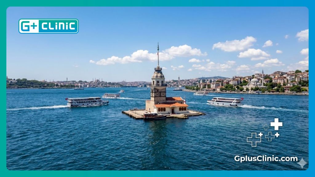 Doctor dando la bienvenida a Estambul junto al Bósforo