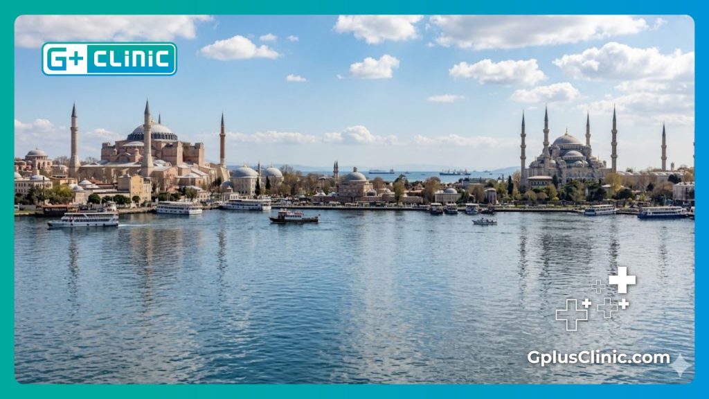 Hermosa vista panorámica de Estambul para pacientes
