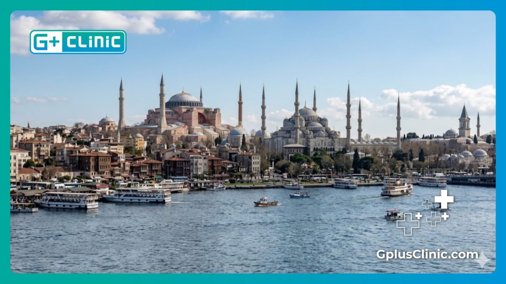 Horizonte histórico de Estambul para pacientes de turismo médico