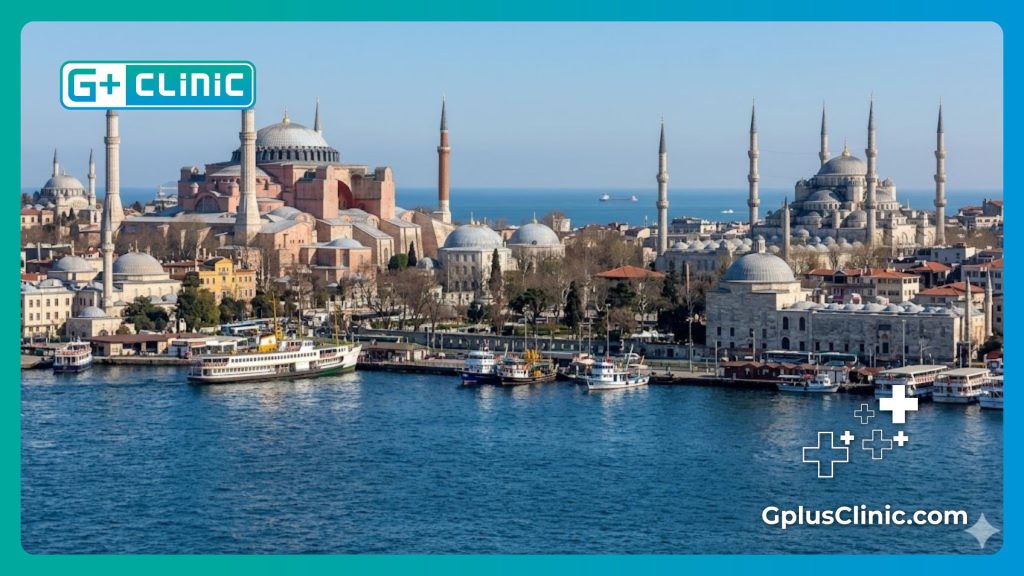 Hermosa vista panorámica de Estambul, capital del turismo médico.
