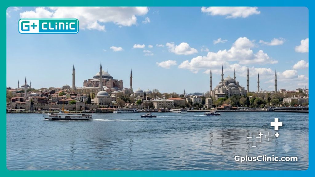 Beautiful daytime view of Istanbul skyline representing medical tourism in Turkey