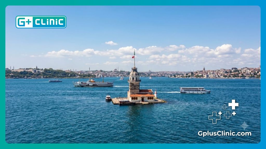 Beautiful view of the Bosphorus for patients visiting Istanbul