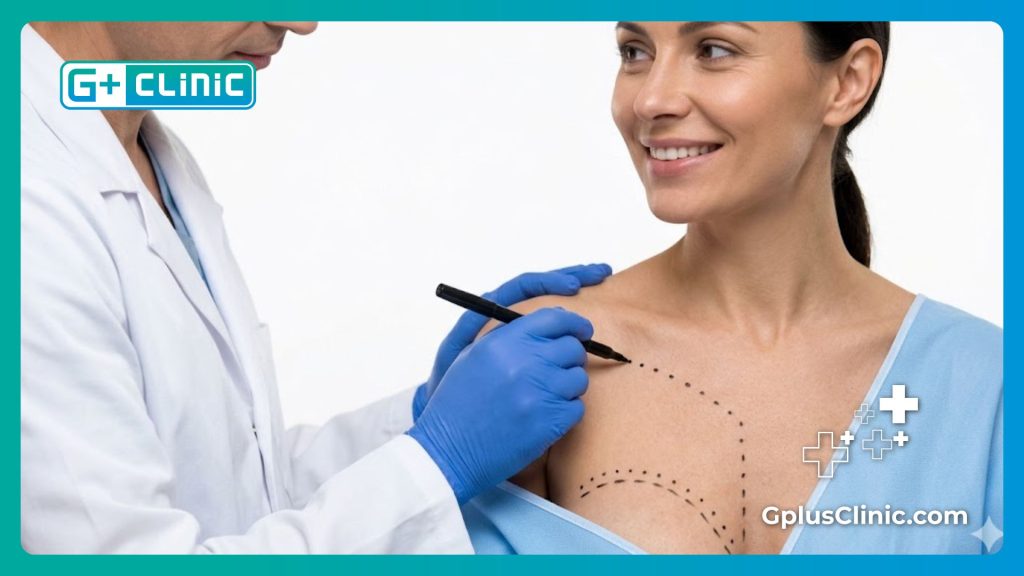 النتيجة المثالية والناجحة لعملية تجميل ورفع الصدر في عيادات تركيا.