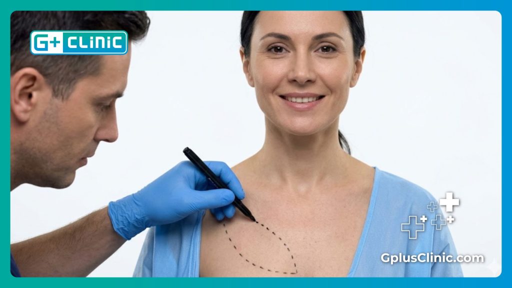 Focus cinématographique sur les résultats impeccables de la chirurgie esthétique mammaire.