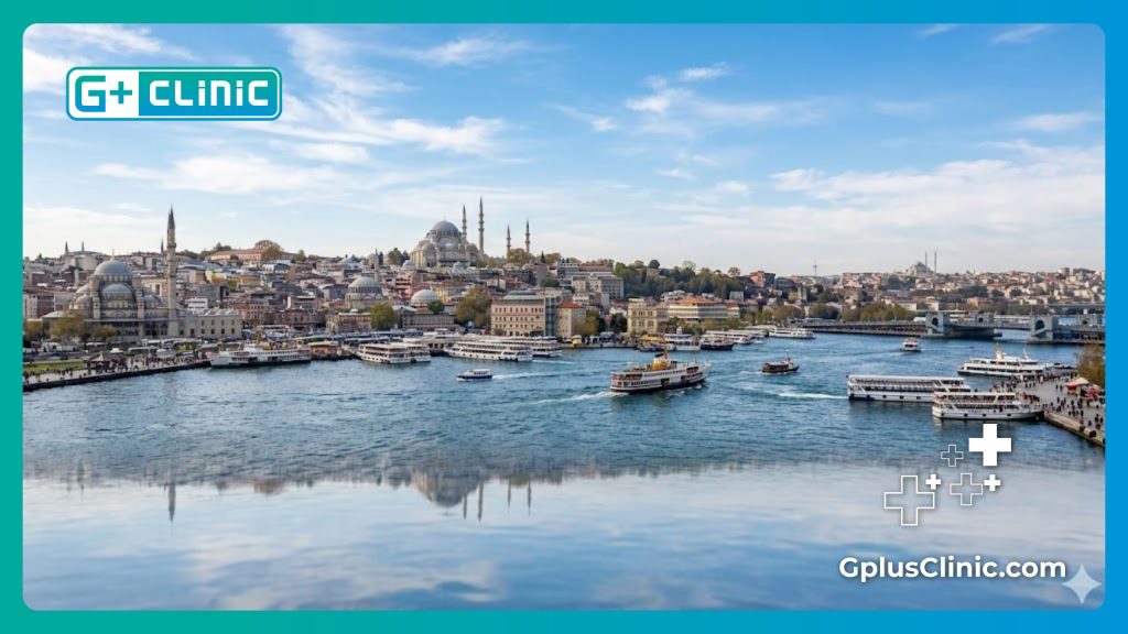 Beautiful view of the Golden Horn in Istanbul for medical tourists