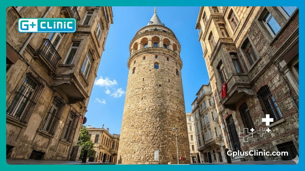 La Tour de Galata à Istanbul sous un ciel bleu clair