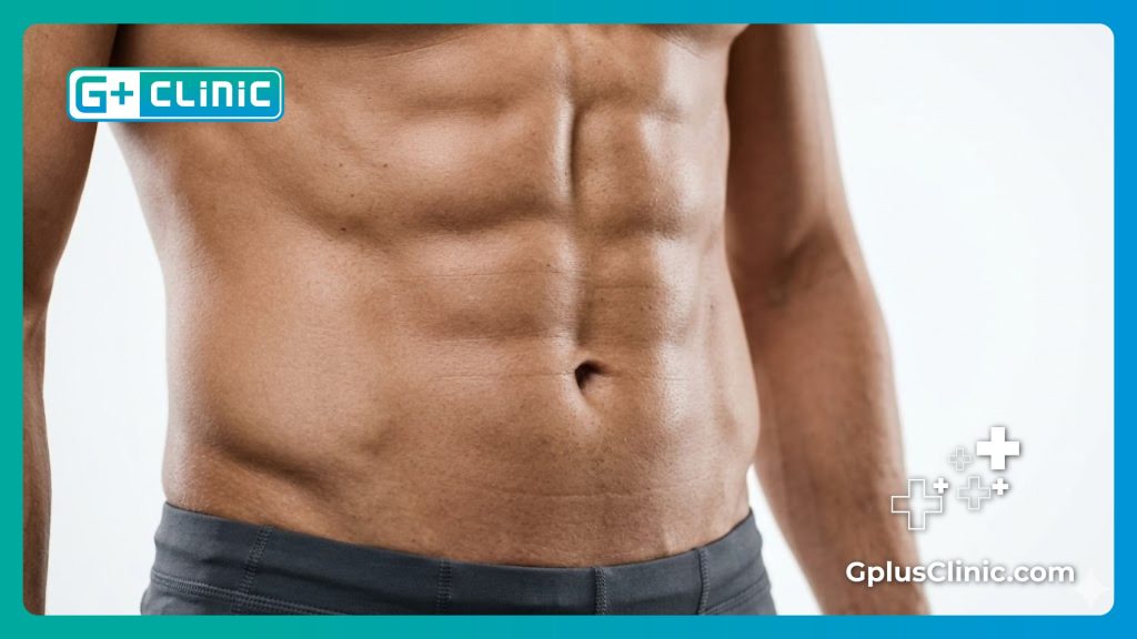 Resultado impecable y natural de la marcación abdominal