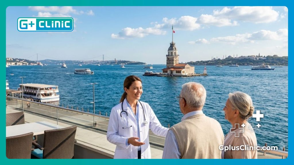 Médecin accueillant près du Bosphore à Istanbul.