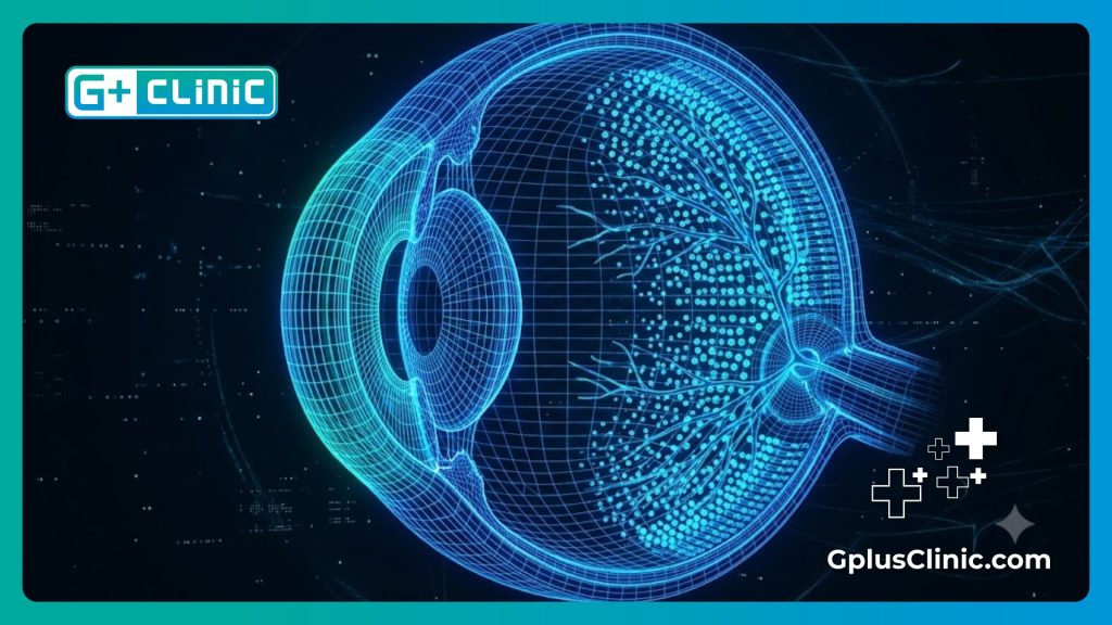 Modélisation numérique 3D haute technologie de l'anatomie de l'œil