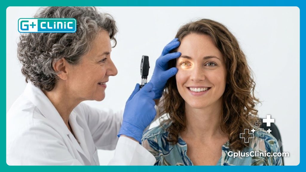 Close-up of perfect eye health and bright, clear vision following a successful procedure.
