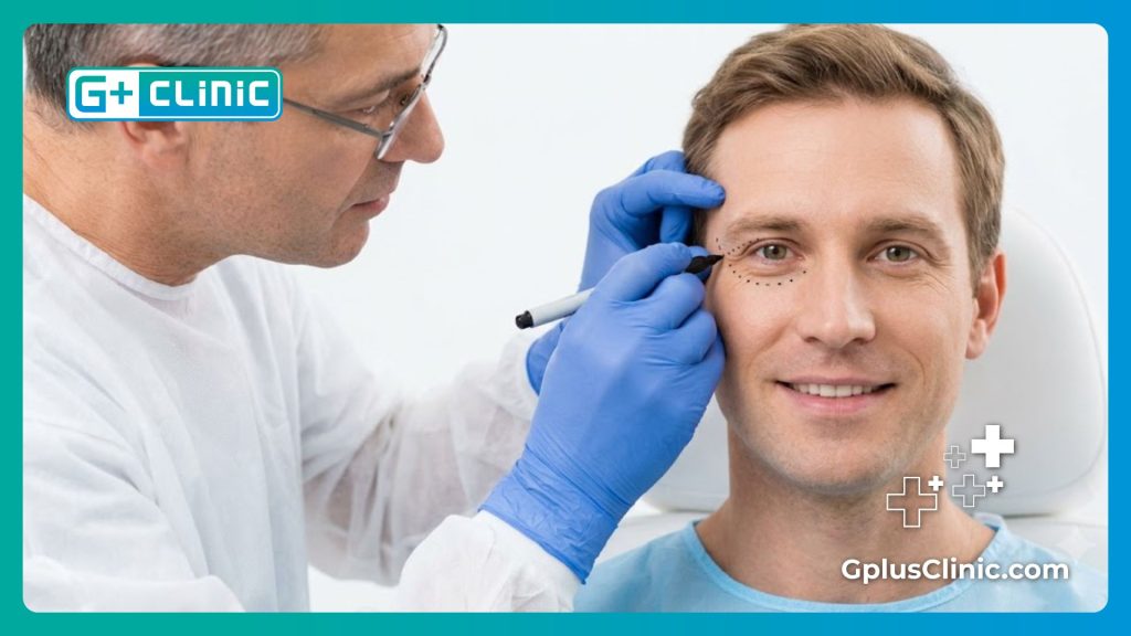 Focus sur le résultat parfait après avoir changé la couleur des yeux