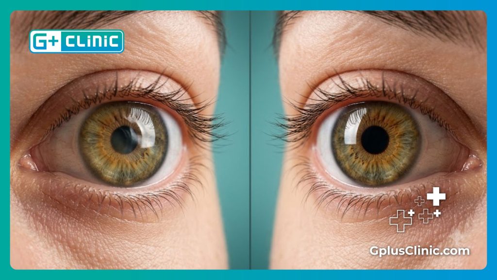 Escaneo macro de la superficie corneal que detalla la reestructuración exitosa de la zona tratada.