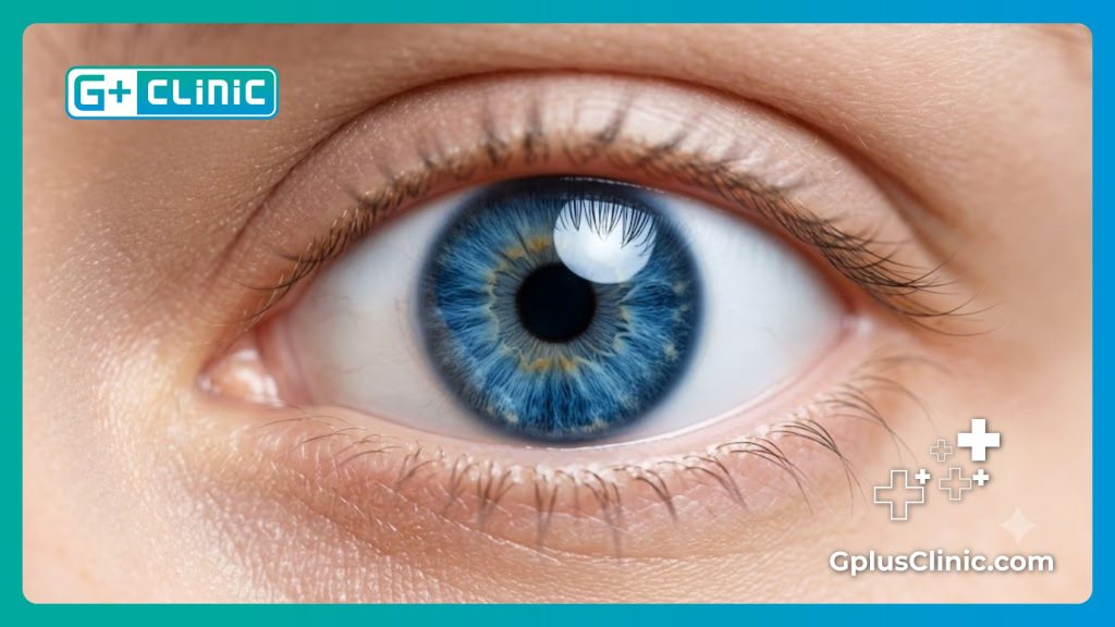 Flawless aesthetic result of an eye color change procedure