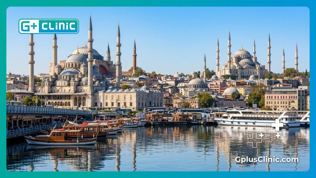 Beautiful Istanbul skyline welcoming patients for medical tourism