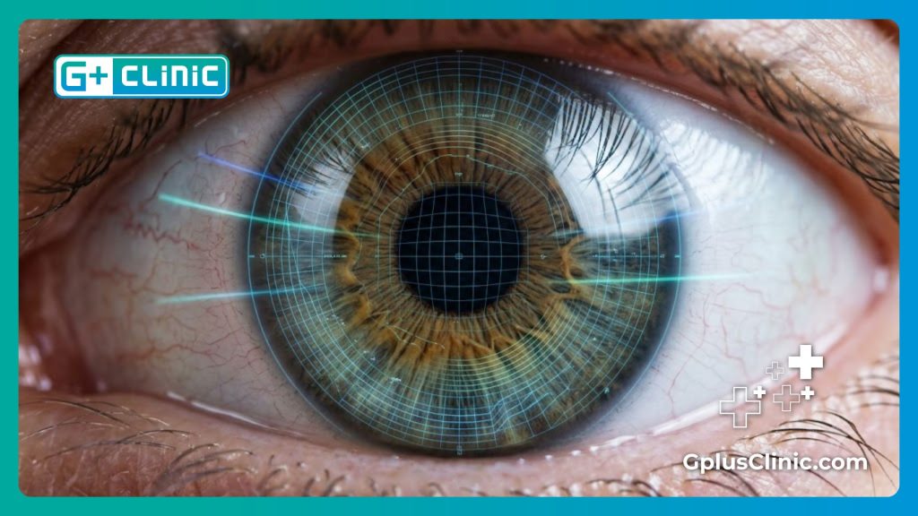 Escaneo digital de alta tecnología de la anatomía del ojo