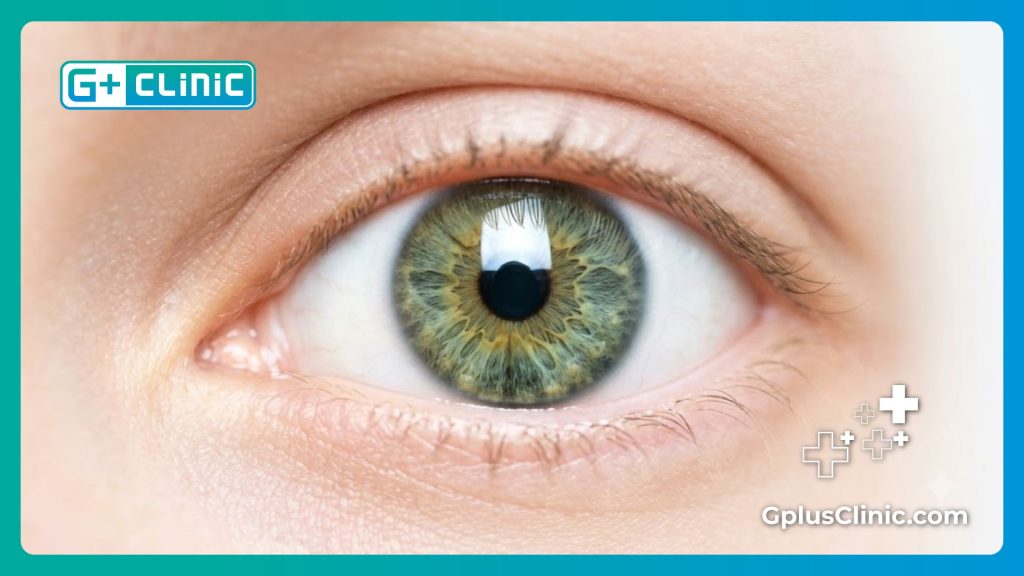 Ojo perfectamente curado tras el procedimiento médico