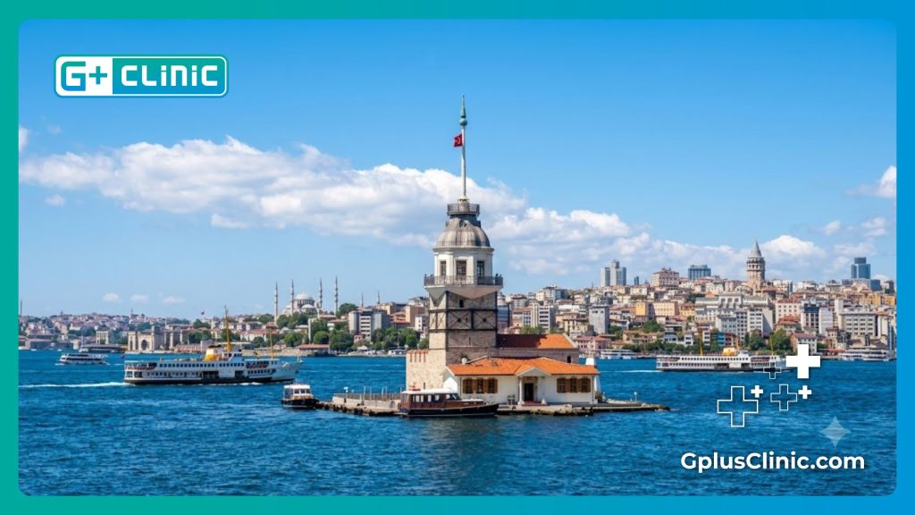 Vue imprenable sur la Tour de Léandre à Istanbul pour les séjours médicaux.