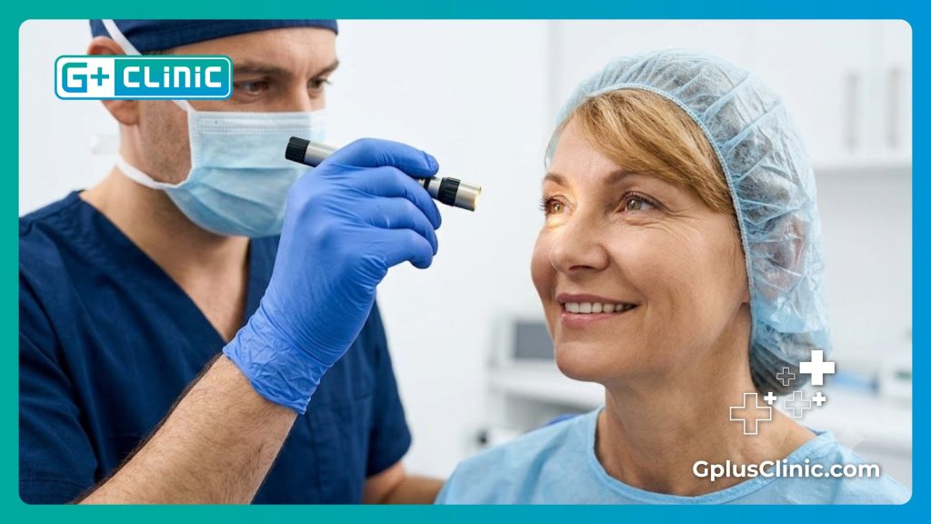Preparación detallada para la cirugía ocular con láser