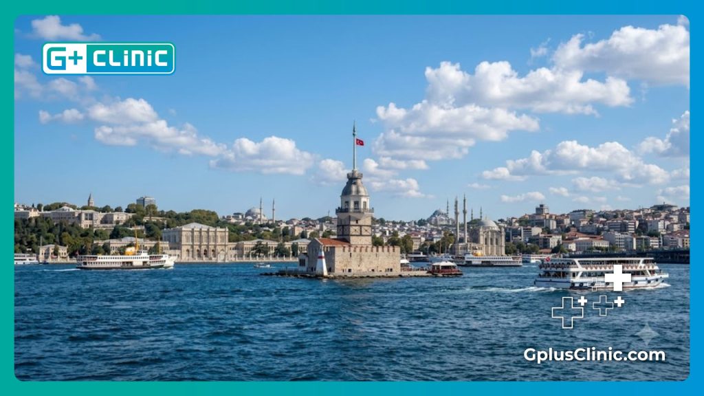 La Torre de la Doncella en el Bósforo, símbolo de Estambul como destino de salud visual