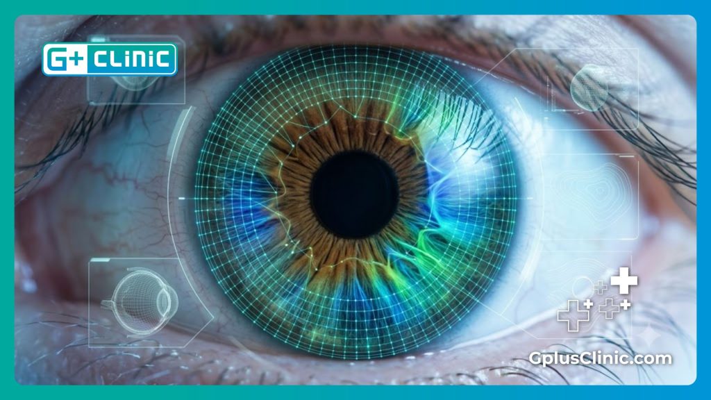 Escáner digital macro del iris y la anatomía ocular