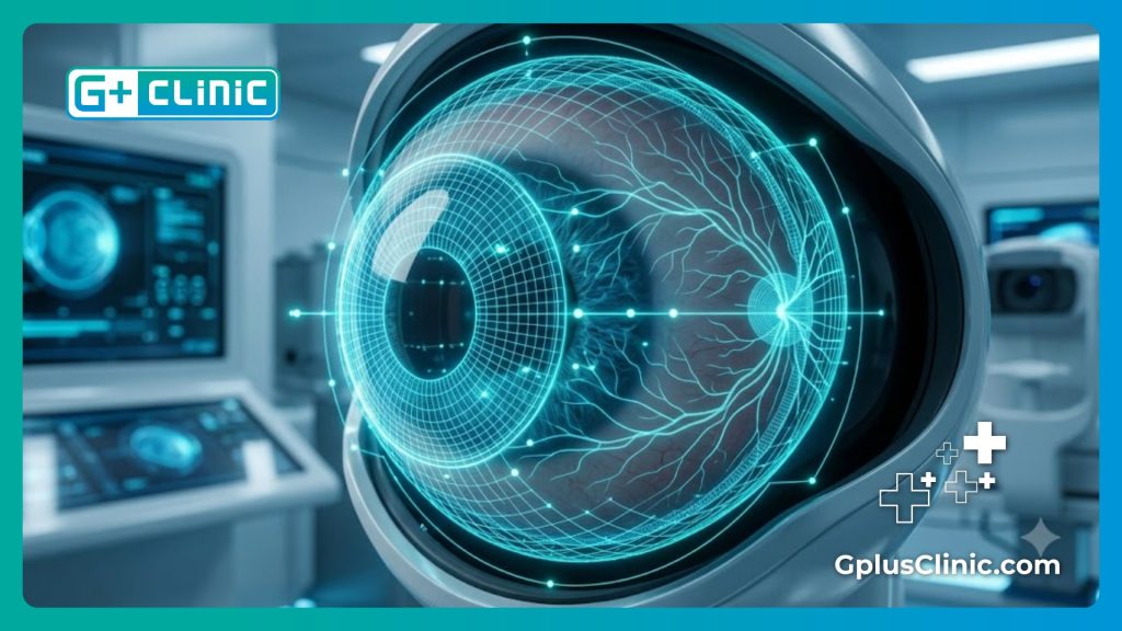 Escaneo digital avanzado de la anatomía del ojo y la retina.