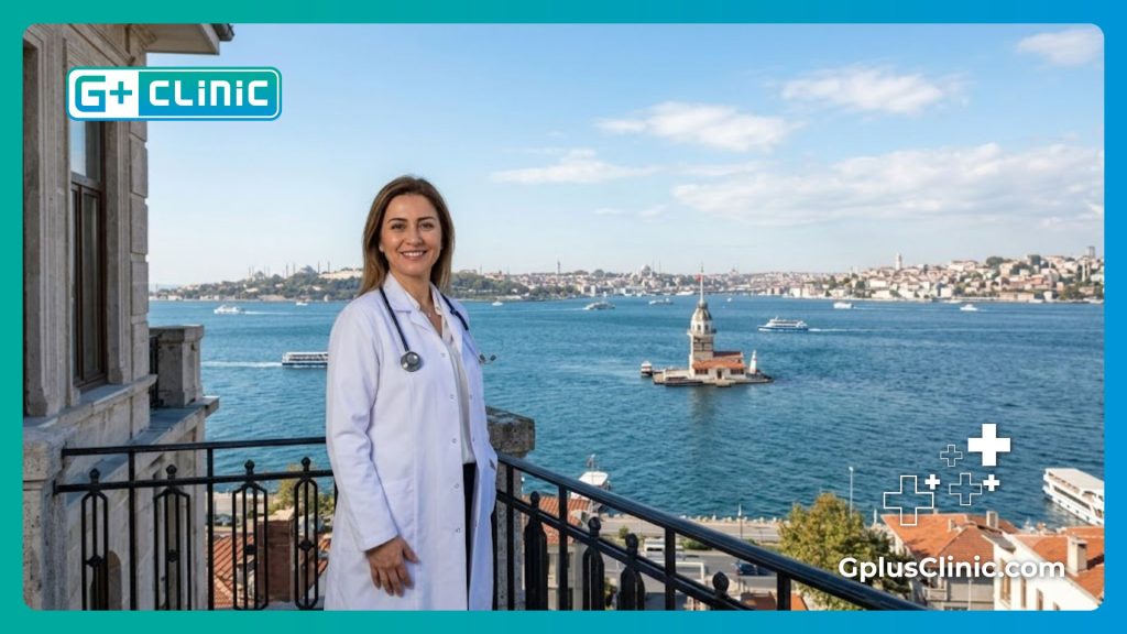 Docteur chaleureux accueillant les patients internationaux à Istanbul