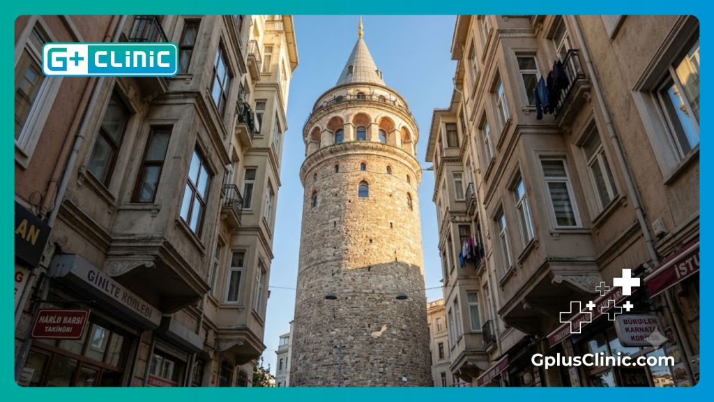 Médecin accueillant chaleureusement le patient à Istanbul près des célèbres monuments historiques.