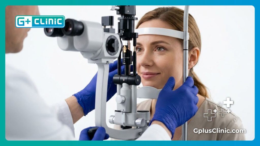 Close-up of a clear, healthy eye showcasing the perfect outcome of laser vision correction.
