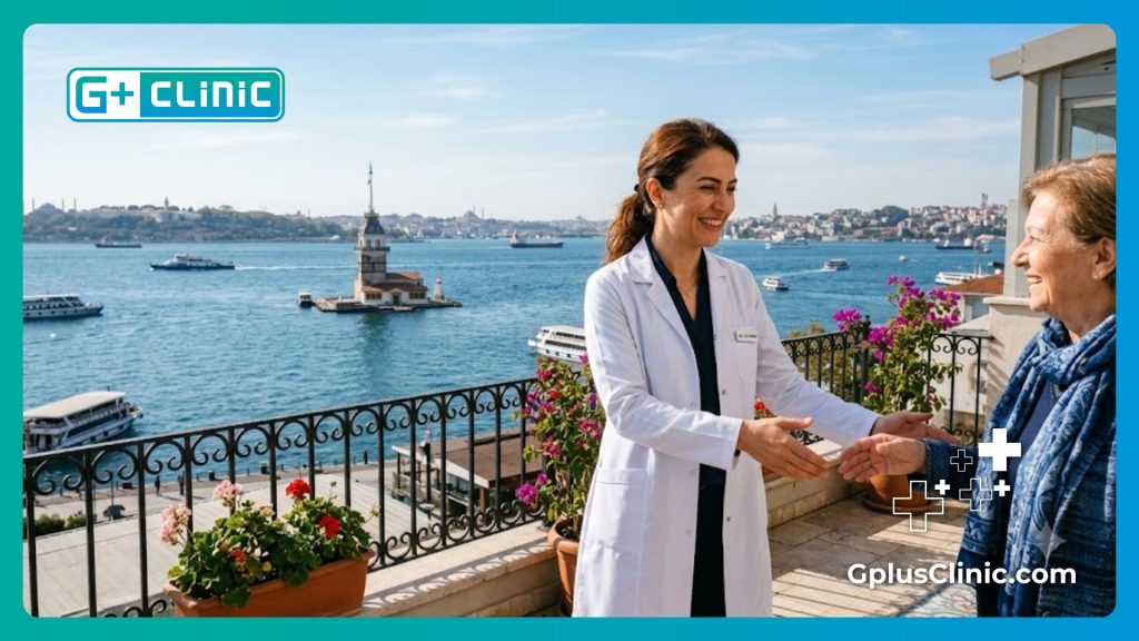 Professional eye doctor welcoming patients to Istanbul for treatment