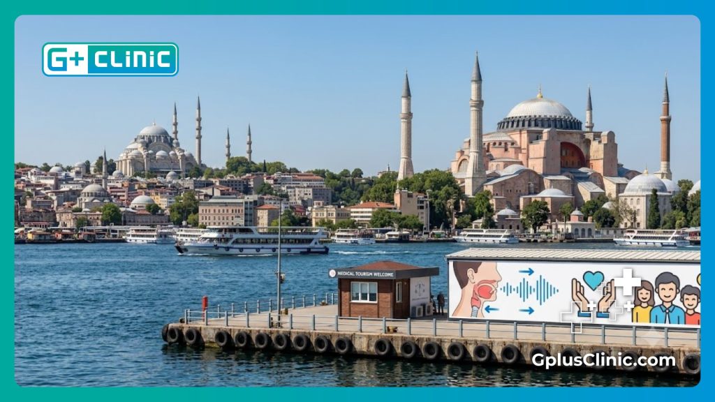 Golden Horn and Hagia Sophia welcoming patients to Istanbul