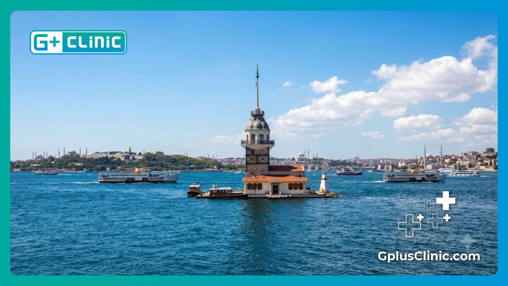 The beautiful Bosphorus Strait in Istanbul welcoming patients for medical treatments