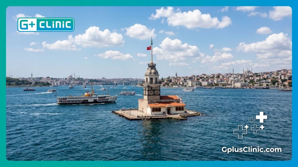 Paysage magnifique du détroit du Bosphore à Istanbul