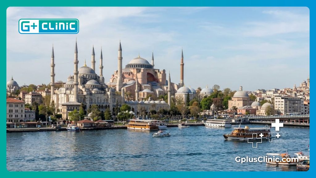 Vue panoramique de Sainte-Sophie à Istanbul pour le tourisme médical