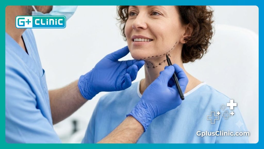 Préparation médicale précise avant une intervention chirurgicale du larynx