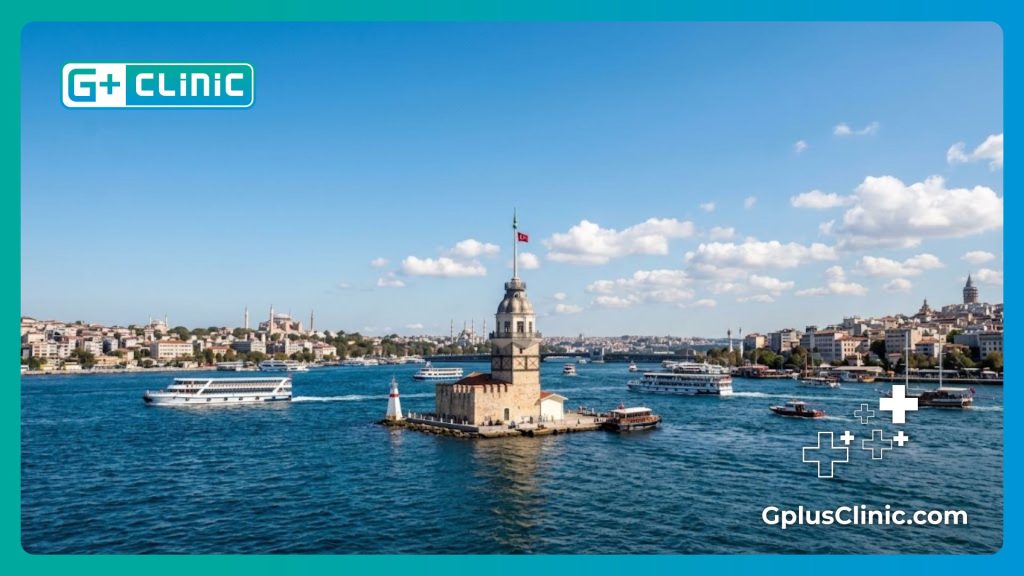 Beautiful Bosphorus view in Istanbul, the leading destination for aesthetic surgery.