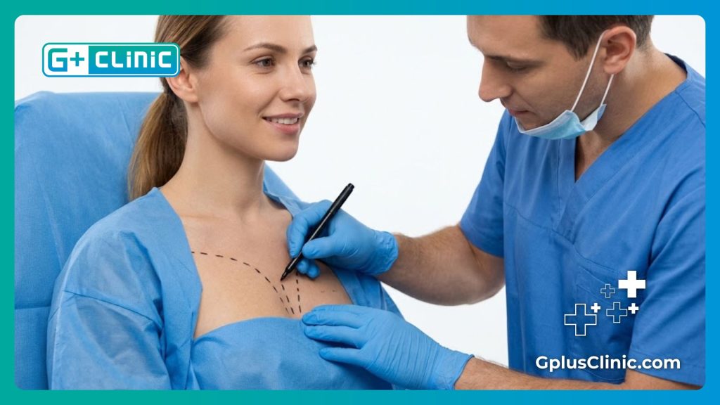 Chirurgien traçant des lignes de repère chirurgicales pour une précision maximale.